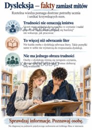 DYSLEKSJA – ZOBACZ WIĘCEJ NIŻ BŁĘDY Gazetka szkolna | 16 plansz A4 | klasy IV–VIII