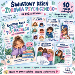 Gazetka „ŚWIATOWY DZIEŃ ZDROWIA PSYCHICZNEGO – 10 PAŹDZIERNIKA”