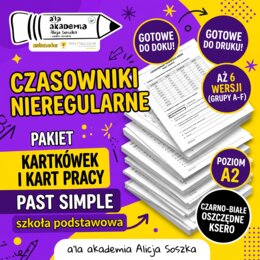 Czasowniki nieregularne: Past Simple – Pakiet kartkówek / kart pracy (Poziom A2)