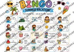 Summer Vacation Bingo