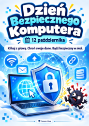 12 października – Dzień Bezpiecznego Komputera | gazetka + quiz, kl. 4–8