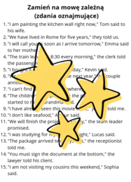 Karty pracy- Passive Voice and Reported Speech