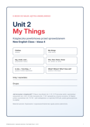 New English Class 4 – Unit 2 My Things | klasa 4 | e-book 15 stron + klucz