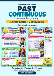 Past Continuous - 10-stronicowy workbook dla uczniów szkoły podstawowej