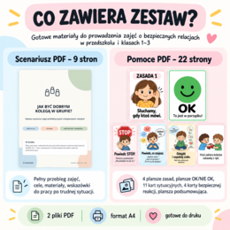 Jak być dobrym kolegą? – scenariusz zajęć profilaktycznych dla przedszkola