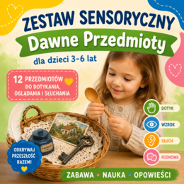 Przedmioty babci i dziadka — koszyk sensoryczny