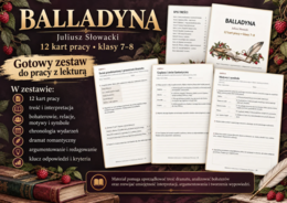 👑 "BALLADYNA" Juliusza Słowackiego – 12 kart pracy | Klasy 7–8