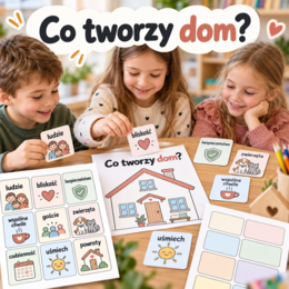Plansza „Co tworzy dom?”