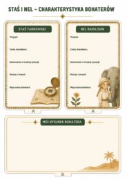 lapbook "W pustyni i w puszczy", karty pdf