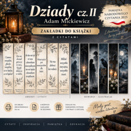 Dziady cz. II- zakładki do książek
