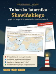 Tułaczka Skawińskiego - graficzna mapa do uzupełnienia +karta odpowiedzi