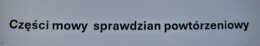 Części mowy klasa 8 sprawdzian powtórzeniowy