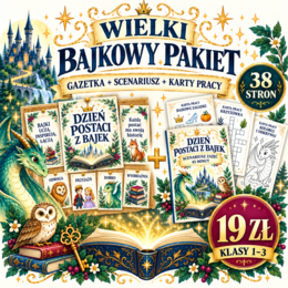 🧚‍♀️📚 DZIEŃ POSTACI Z BAJEK – WIELKI PAKIET 2 W 1! 📚🧚‍♂️