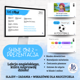 Shine On! 2 – Unit 8 Let's Play! | prezentacja do lekcji + gry i ćwiczenia