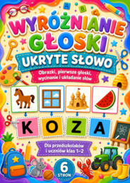 Język polski , głoski. Ukryte słowa 6 kart.