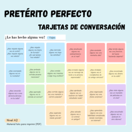 ¿Lo has hecho alguna vez? - Cartas de conversación
