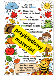 AUTUMN ACTIVITY PACK – Jesienny pakiet edukacyjny Bee Best - spinning Wheels,  wylicznka, naklejki - pacynki, zakładki, printouts