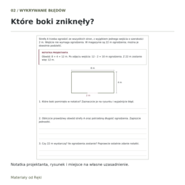 Pola i obwody - klasa 5 | Detektywi geometrii: Uratuj projekt parku!