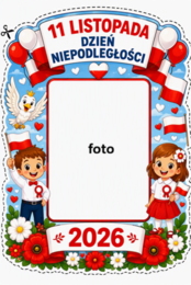 Dwie ramki do zdjęć - Narodowe Święto Niepodległości
