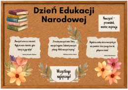 Dzień Edukacji Narodowej 🌸 Gazetka szkolna z cytatami | Dekoracja do druku