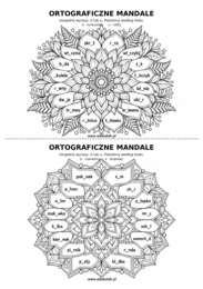 Ortograficzne mandale– utrwalanie pisowni trudnych wyrazów