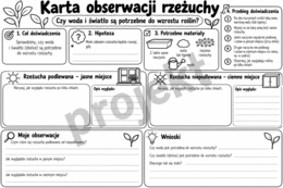 Karta obserwacji rzeżuchy