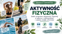 Dobór programu aktywności fizycznej w oparciu o rekomendacje i rzetelne źródła informacji - prezentacja | edukacja zdrowotna