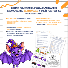 Halloween Rhymes - bez straszenia! 🎃 Rymowanki, puzzle i zabawy po angielsku - EDYCJA PRZEDSZKOLE