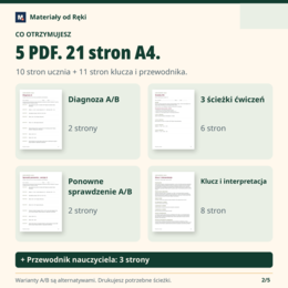 Ułamki dziesiętne - diagnoza A/B, 3 ścieżki ćwiczeń i ponowne sprawdzenie | klasa 5