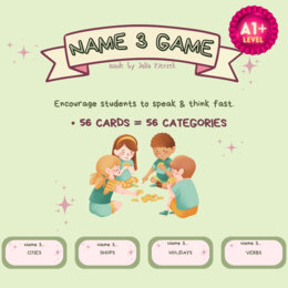 NAME 3 – darmowa gra po angielsku A1+ | 56 kart