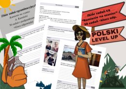 Zbiór zadań z "Kamieni na szaniec" (30 zadań+klucz odp.)_Polski Level Up