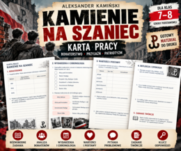 Kamienie na szaniec- karty pracy