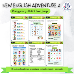 New English Adventure 2 – Unit 5: I Can Jump! – zadania komunikacyjne