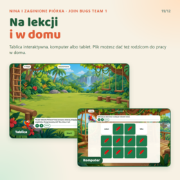 Gra interaktywna Join Bugs Team 1 z pakietem nauczyciela, Starter Unit - Unit 6
