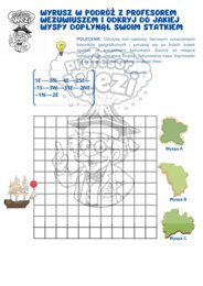 Kierunki geograficzne - karta pracy
