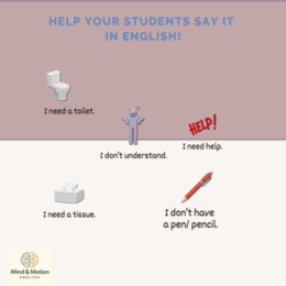 English Only Classroom Kit - 5 Ready-to-Use Tools for English Lessons