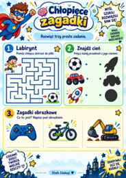 Zestaw kart pracy – Dzień Chłopaka kl. 1-3