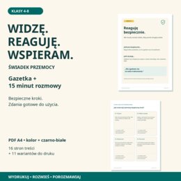 Widzę. Reaguję. Wspieram. – świadek przemocy, kl. 4–8