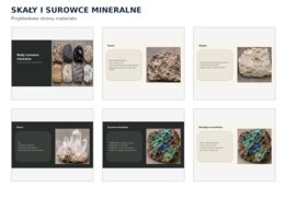 SKAŁY I SUROWCE MINERALNE – gazetka edukacyjna 34 planszowa | geografia i przyroda