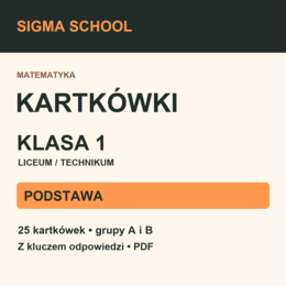 Kartkówki — klasa 1 LO / technikum — PODSTAWA + klucz odpowiedzi