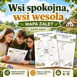 Wsi spokojna, wsi wesoła — mapa zalet