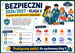 🛡️ BEZPIECZNI 2026/2027 – KLASA V - 10 gotowych godzin wychowawczych o bezpieczeństwie