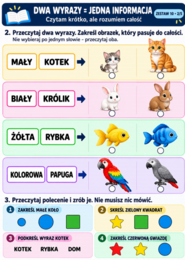Czytanie ze zrozumieniem  kl.  1-3