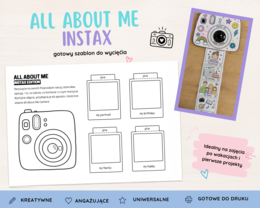 Szablon Instax Craft All About Me