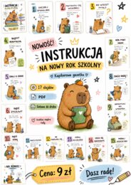 🐾 KAPIBAROWA INSTRUKCJA NA NOWY ROK SZKOLNY 🐾