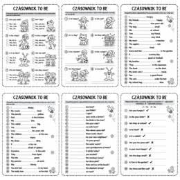 CZASOWNIK TO BE – kompleksowy pakiet edukacyjny dla klas 1–4 szkoły podstawowej