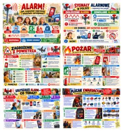 Alarm! Rodzaje zagrożeń i sposoby reagowania – 22 treściwe plansze A4 poziomo