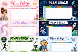 Plan lekcji – 5 wzorów dla uczniów
