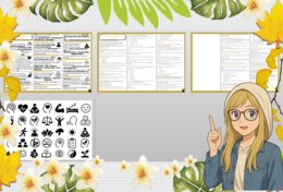 Sketchnotka/notatka - dla ucznia i przypomnienie dla nauczyciela w pdf. Temat "Jak umysł wpływa na ciało?". Edukacja zdrowotna. Klasa 7.
