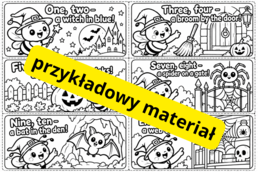 BEE BEST – HALLOWEEN ACTIVITY PACK - lapbook, printouts, handouts, rymowanka, wyliczanka, zakładka, pacynki paluszkowe,